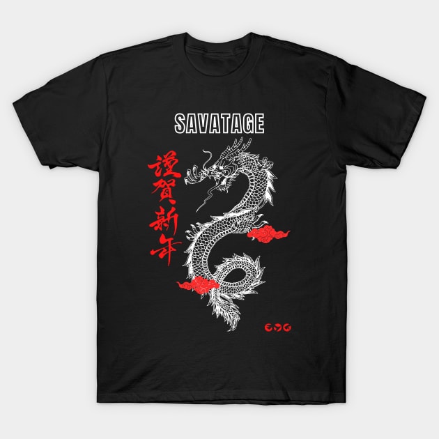 Dragon Streetwear Savatage T-Shirt by preman samb0